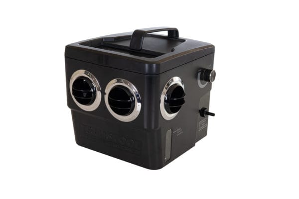 Front shot of the 4 directional vents on he Black Transcool E3