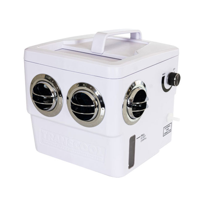 Transcool E3 (White/Chrome) 12 Volt Portable Air Cooler –