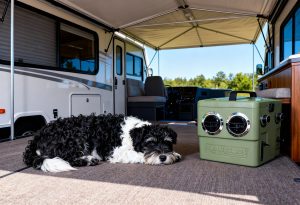Transcool E3 12V portable air cooler for dogs